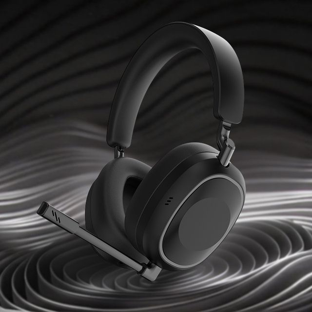 Dual-mode 2.4G Qualcomm for Headphones with Active Noise Cancellation & Low Latency LED Indicator for Premium Business Use