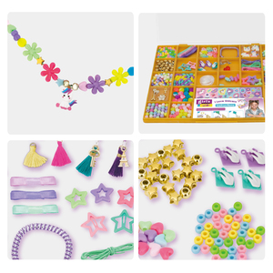 Kit de fabrication de bijoux en <span class=keywords><strong>perles</strong></span> de luxe <span class=keywords><strong>pour</strong></span> filles, ensemble de création de bracelets et de colliers <span class=keywords><strong>pour</strong></span> un divertissement créatif et le développement de la motricité fine - Product Image 5