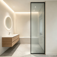 Portes coulissantes modernes en alliage d'aluminium sur mesure avec double vitrage – Options coulissantes, résistantes à l'eau, garantie à vie pour chambre et couloir