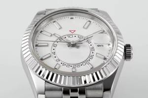 Luxury Super Quality Waterproof Mechanical 42mm ZF Factory ETA 2824 Movement 32.69.34 904l Steel Multifunction white Watch - Product Image 4