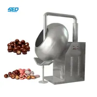 Çok fonksiyonlu basit yapılandırılmış şeker fıstık hap fındık şeker muz karamel kaplama makinesi