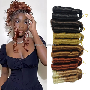Extensiones de Cabello Sintético para <span class=keywords><strong>Trenzas</strong></span>, Estilo Rizo Francés, 12 Pulgadas, 150g, Cabello Sedoso para Trenzar, Passion Twist, Yaki - Product Image 1