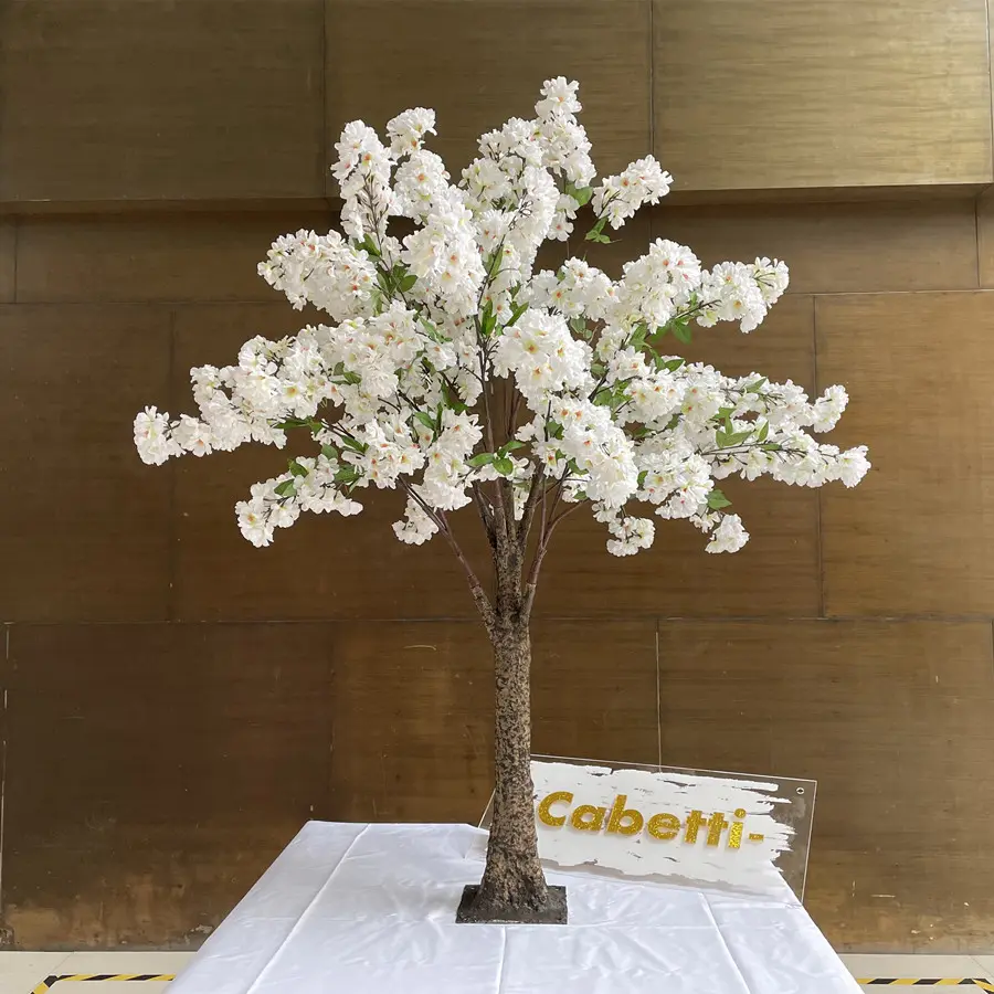 Wedding Decoration Artificial Cherry Tree Wedding Table Centerpiece Decor Artificial Trees Blush Pink White Cherry Blossom Tree