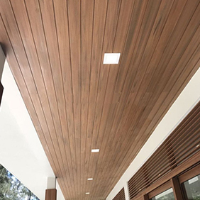 Panneaux de <span class=keywords><strong>plafond</strong></span> <span class=keywords><strong>et</strong></span> de <span class=keywords><strong>mur</strong></span> en PVC à rainures en V à bas prix avec finition en stratifié bois réaliste - Product Image 6