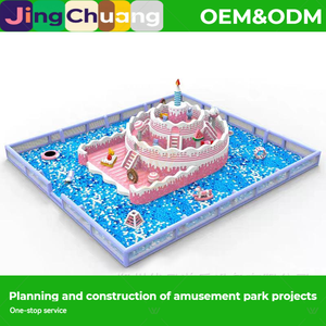Château gonflable pour enfants intérieur et extérieur, nouveau toboggan, jeu parent-enfant, trampoline, équipement <span class=keywords><strong>de</strong></span> parc aquatique extérieur - Product Image 5