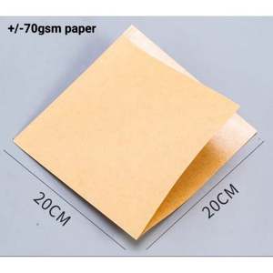 Sac en papier kraft triangulaire plat personnalisé avec logo imprimé, pochette de 5,9x5,9 pouces pour sandwich, gaufre, pain, doner, sushi, sucre, double compartiment - Product Image 1