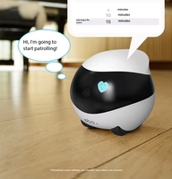 Umwelt freundlicher Home Smart Walking Robot mit kabellosem mobilen Kamera monitor für die gesamte digitale Haustier pflege für Hunde