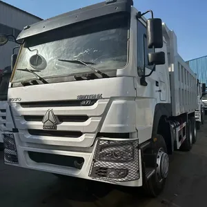 चीनी SINOTRUK HOWO व्हाइट 6*4 दस-पहिया उच्च-प्रदर्शन डंप ट्रक 50 टन कार्गो ले जाता है