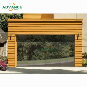 Moderne luxe trempé miroir verre sectionnel automatique commercial aluminium sans cadre <span class=keywords><strong>deux</strong></span> voitures <span class=keywords><strong>portes</strong></span> <span class=keywords><strong>de</strong></span> <span class=keywords><strong>garage</strong></span> pour villas - Product Image 1