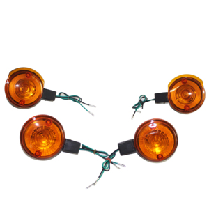 Dirt Bike สกู๊ตเตอร์ Blinker ไฟชุด 4 ชิ้นด้านหน้าและด้านหลังรถจักรยานยนต์ Turn ไฟสัญญาณสำหรับ Simson S50 S51 s70 <span class=keywords><strong>MZ</strong></span> - Product Image 1