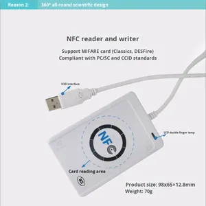 ACR122U-A9 Externer Kontaktloser NFC IC-Karten M1-Karten Kopierer Elektronisches Tag Induktionsgerät Externe Installation NFC-Lesegerät - Product Image 2