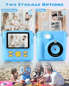 Großhandel DIY ABS-681 Kinder Sofortbildkamera mit Sofort-Farbdruckpapier Video Foto 1080P HD Kinder Sofortbildkamera - Product Image 2