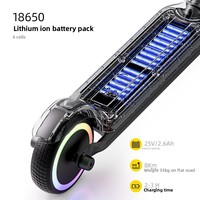 Trottinette électrique pliable moderne pour enfants avec planche lumineuse LED et roues clignotantes colorées, double freinage – Sûre pour les jeux quotidiens en extérieur