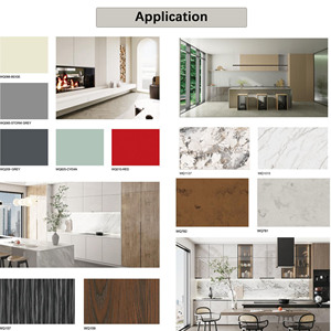 Hochglänzende UV-Marmor-Design Holzfaserplatte 8-18mm Feuchtigkeitsbeständig Modern E1 für Innenbereich Küchenschrank Vernünftiger Preis - Product Image 3