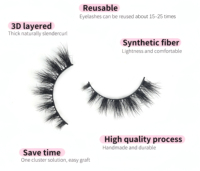 Vente en gros de faux cils courts en vison 3D faux cils naturels faux cils maquillage extension de cils en vison 10-13mm