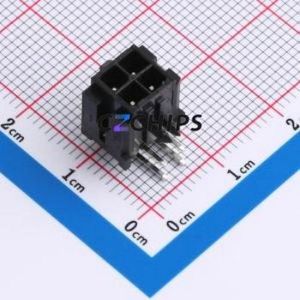 43045-4AWS-02 Wire-to-Board Pin Header Bent Lead Through Hole,P=3mm Connector 2x2P 3mm Right Angle Insert 4P - Product Image 1