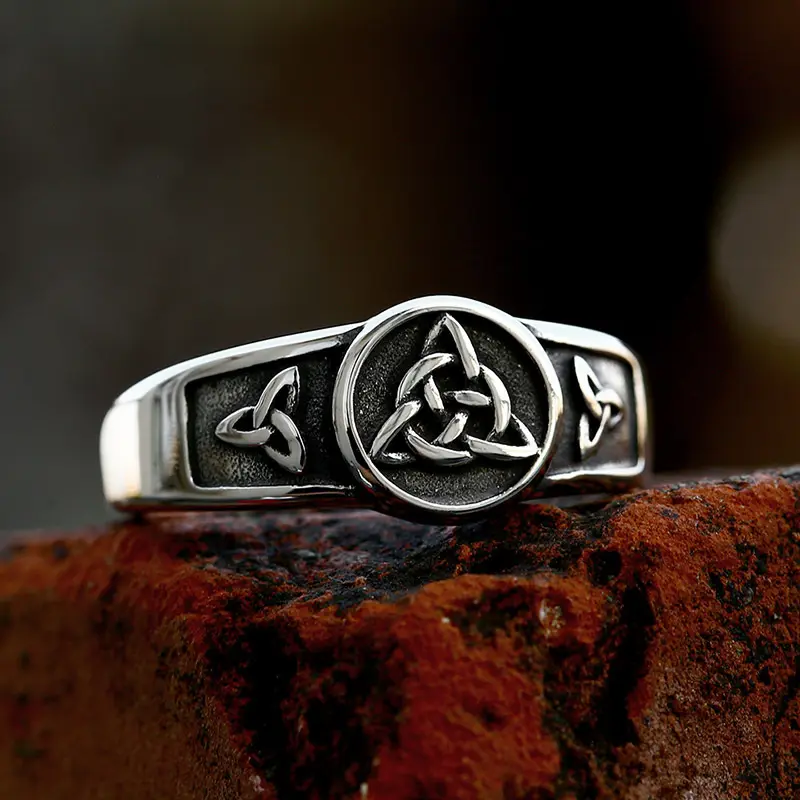 Mix Lot Stainless Steel Norse Viking Jewelry Celtic Knot Rings For Men Women Boy