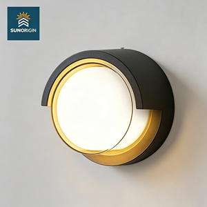 Lámpara de pared de aluminio para exteriores, LED blanco cálido, 3500K /6000K RGBW, iluminación de jardín impermeable, montaje en pared, 110-240V - Product Image 1