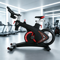 Bicicleta de Spinning Comercial AUGER con Resistencia Magnética, Bicicleta Estática para Ejercicio en Interiores, para Gimnasio o Estudio de Fitness