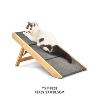Haute qualité réglable 3 étapes pour animaux de compagnie antidérapant rampe canapé escaliers en bois pliant chat escalade échelle chien escaliers