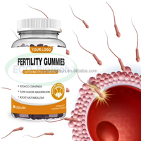 Ausreson Bonbons de fertilité Suppléments OEM Multivitamines prénatales Soutien de la fertilité Gommes probiotiques Gommes de fertilité
