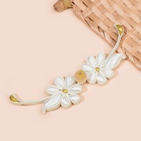 Boutons grenouille décoratifs en métal de haute qualité, motif floral, style chinois, pour Hanfu