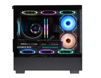 Zeromaster OEM Gaming Computer Case Mid Tower PC Cooler Cabinet M-ATX/ Mini-ITX Customized Tempered Glass Black Desktop PC Case