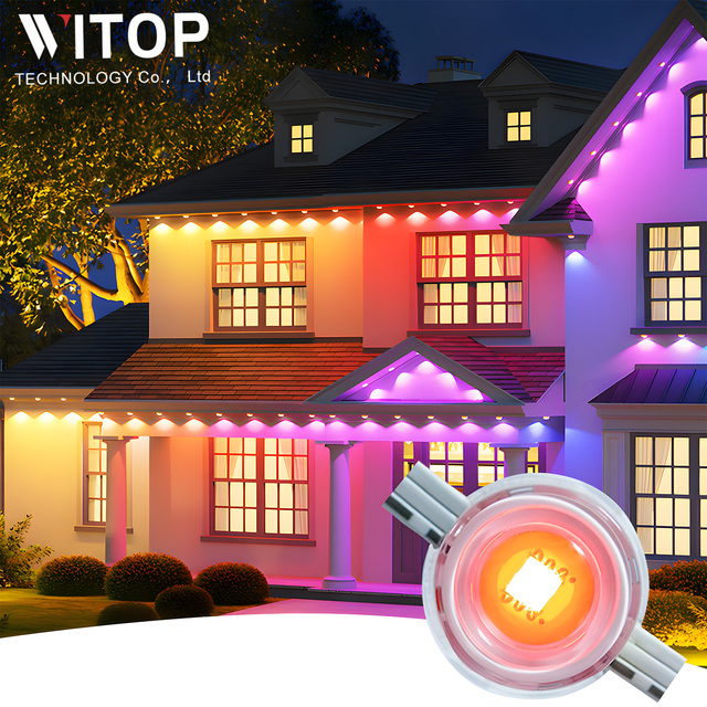 Permanent Christmas Lights 24V 15M Pixel Point Light  Led Outdoor Waterproof  RGB Led Module Decoration Smart Eave Strings Light