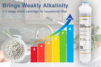 Filter air Tiongkok menambahkan Mineral terbalik Filter Mineral Osmosis Filter bola keramik alkali