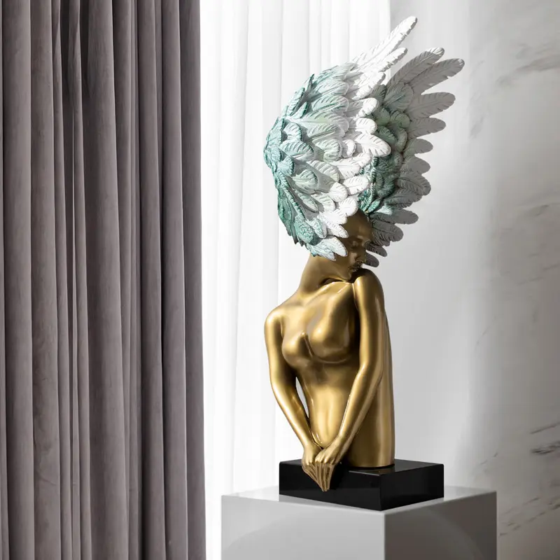 Wholesale art sculpture home living room LED desk lamp light luxury hotel lamp