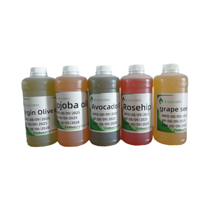 زيت بذور جوجوبا عضوي من بذور جوجوبا وزيت بذور الأفوكادو بالزيت الناقل للتدليك المضغوط على البارد للعناية بالشعر والعناية بالبشرة - Product Image 3