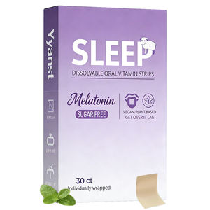 Bandes orales de mélatonine pour adultes sous marque privée pour le soulagement du stress et un meilleur sommeil, action rapide, végétaliennes, dose personnalisée - Product Image 1