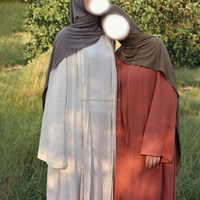 Vêtements islamiques Willson pour femmes, robe abaya modeste musulmane à manches longues avec boutons intérieurs, tissu en lin pour le printemps