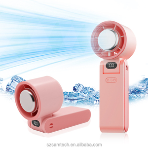 <span class=keywords><strong>Ventilateur</strong></span> portable à main, 100 vitesses, haute vitesse, 3600 mAh, rechargeable, mini <span class=keywords><strong>ventilateur</strong></span> personnel, souffle <span class=keywords><strong>de</strong></span> l'air froid, batterie intégrée, idéal pour les cadeaux - Product Image 1