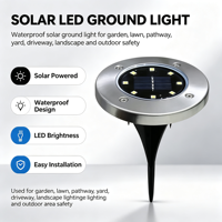Lampe solaire LED de sol étanche pour allée, marqueur de signalisation pour la sécurité routière et le contrôle du trafic OEM Yzx