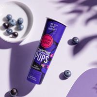 Tube à glace Calippo personnalisé avec logo, 90 ml, 105 ml, 120 ml, en papier, avec couvercle hermétique