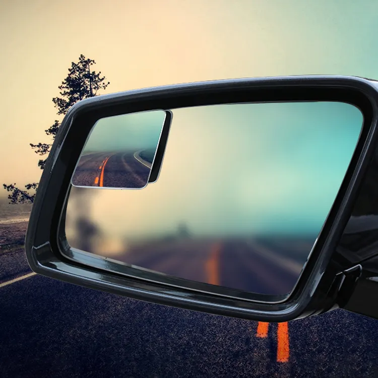 Custom Double Side Car Driveway Rear View Glass Blind Spot Mirror For Car