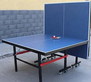 Mesa de ping pong personalizada de fábrica, mesa de <span class=keywords><strong>tenis</strong></span> de mesa con patas de tubo de metal, 25mm, MDF/HDF, venta al por mayor - Product Image 6