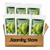 Thé aux feuilles de corossol naturelles Jiaoming OEM, feuilles de corossol pures, marque privée, sachets de thé santé à base de plantes, vente chaude