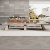 Table rectangulaire en MDF pour bureau de formation et de conférence, design moderne et épuré, pieds en fer, avec boîte de rangement pour câbles, et chaise assortie - Nouveauté très demandée