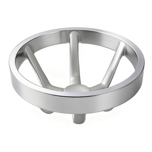 Top Cup Metal Die Casting Aluminum Parts Custom Made For Automotive And Metallurgy Applications Silver Color - Product Image 2