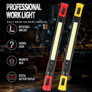 Folding Magnetic Hook COB <b>Work</b> <b>LED</b> <b>Light</b> 2400mAh <b>Rechargeable</b> Underhood Workshop Car Repair <b>Light</b> USB Powered - Product Image 2