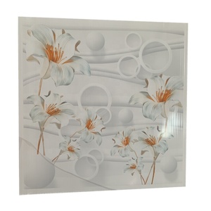 595x595 mét PVC thạch cao giả gạch Trần lưới hệ thống Trần PVC Faux thạch cao Tấm trần với treo t lưới lợp ngói - Product Image 4