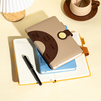 Nouveauté Carnet d'affaires à la mode en cuir PU relié rigide Carnets personnalisés Carnet de bureau Carnet d'école
