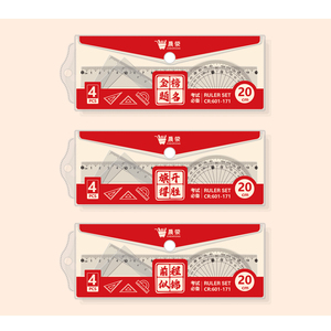 601 180 Thân Thiện Với Môi Tùy Chỉnh Thiết Kế Nhựa Hình Học Thiết Lập Thước Đo Thước Bộ Cho Các Trường Học Văn Phòng Phẩm Và Công Cụ Đo - Product Image 5