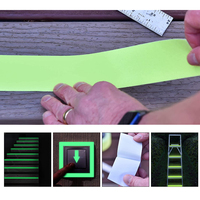Bande antidérapante lumineuse unie couleur unie 80/100 Grit pour sécurité et traction, 1 mètre, pour bateaux marins et sorties souterraines