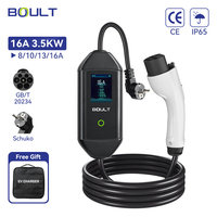 Chargeur EV portable GBT à courant réglable 16A 32A 7kW IP65 avec câble TPU de 5m pour véhicules EU US BYD - Nouvelle Offre Promotionnelle