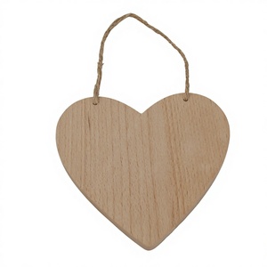 Custom Wood Wall Crafts DIY Shaped Wooden Heart Shaped Ornament