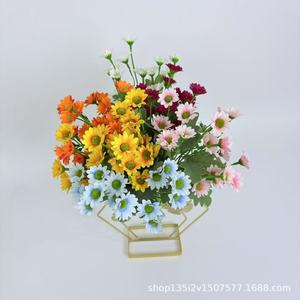 Flores Artificiales Qiye, Ramo de Crisantemo Silvestre de 7 Ramas y 21 Cabezas, Arreglo Floral de Seda para Decoración de Bodas y Hogar - Product Image 2