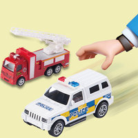 Nouvelle Arrivée Voiture de Police Miniature en Métal Moulé Sous Pression Modèle 1/64 Véhicule à Rétrofriction Jouet de Collection